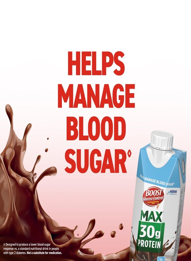 BOOST Glucose Control Max 30g Protein Nutritional Drink, Rich Chocolate, 11 Fl Oz (Pack of 12), Packaging May Vary - Image 5