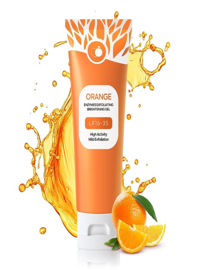 Freeorr Orange Exfoliating Gel for Face and Body, Deep Clean Pores, Remove Blackheads, Exfoliating Moisturizing Facial Scrub Exfoliator Natural Orange Peeling Gel for All Types Skin-1 PC,1.76oz - Image 1