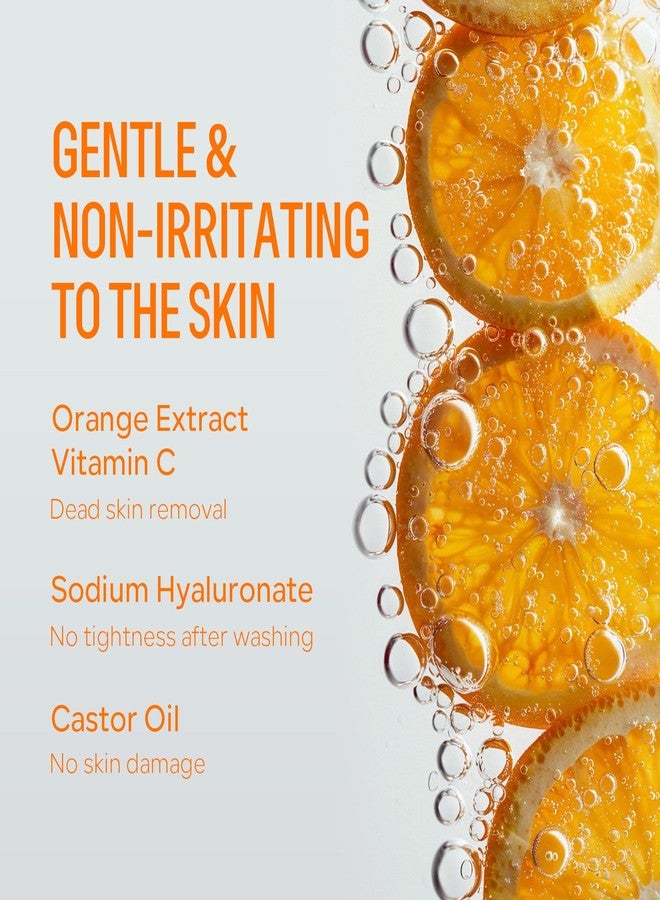 Freeorr Orange Exfoliating Gel for Face and Body, Deep Clean Pores, Remove Blackheads, Exfoliating Moisturizing Facial Scrub Exfoliator Natural Orange Peeling Gel for All Types Skin-1 PC,1.76oz - Image 2