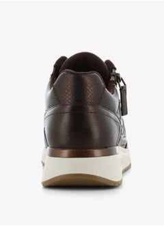 SJ Women's Panelled Lace-Up Low Ankle Sneakers  - Image 3