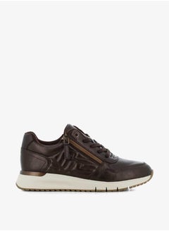 SJ Women's Panelled Lace-Up Low Ankle Sneakers  - Image 2