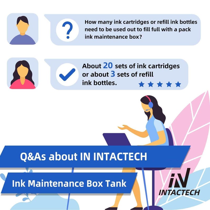 IN INTACTECH Ink Maintenance Box Tank for ET-15000 ET-3750 ET-4750 ET-4760 ET-3760 ET-4850 ET-3850 ET-3710 ET-3830 WF-2860 (1 Pack) - Image 4