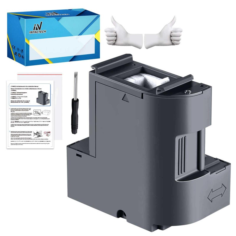 IN INTACTECH Ink Maintenance Box Tank for ET-15000 ET-3750 ET-4750 ET-4760 ET-3760 ET-4850 ET-3850 ET-3710 ET-3830 WF-2860 (1 Pack) - Image 1
