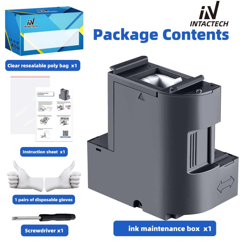 IN INTACTECH Ink Maintenance Box Tank for ET-15000 ET-3750 ET-4750 ET-4760 ET-3760 ET-4850 ET-3850 ET-3710 ET-3830 WF-2860 (1 Pack) - Image 5