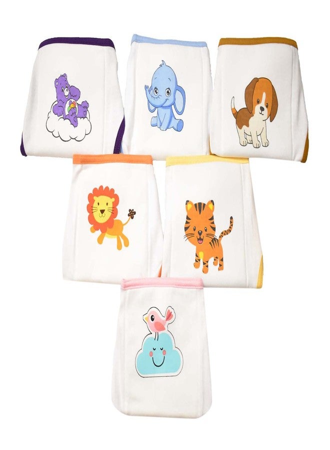 SoftcareTotzTouch Premium Cotton Hosiery Fabric Wide Padded Baby Reusable Nappy/Langot Age (5 Months - 18 Months) Pack of 6 (Children: L) - Image 1