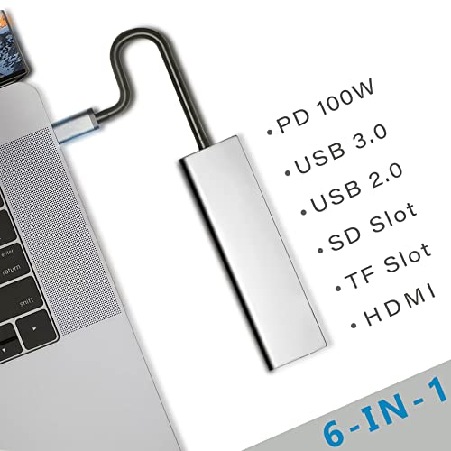 Mindorlen USB C Docking Station HDMI to USB c Adapter for Monitor USBC Hub HDMI Dongle for Laptop Micro SD Card Reader usbc Dock for Chromebook usbc to USB Adapter Multiport for MacBook pro - Image 3