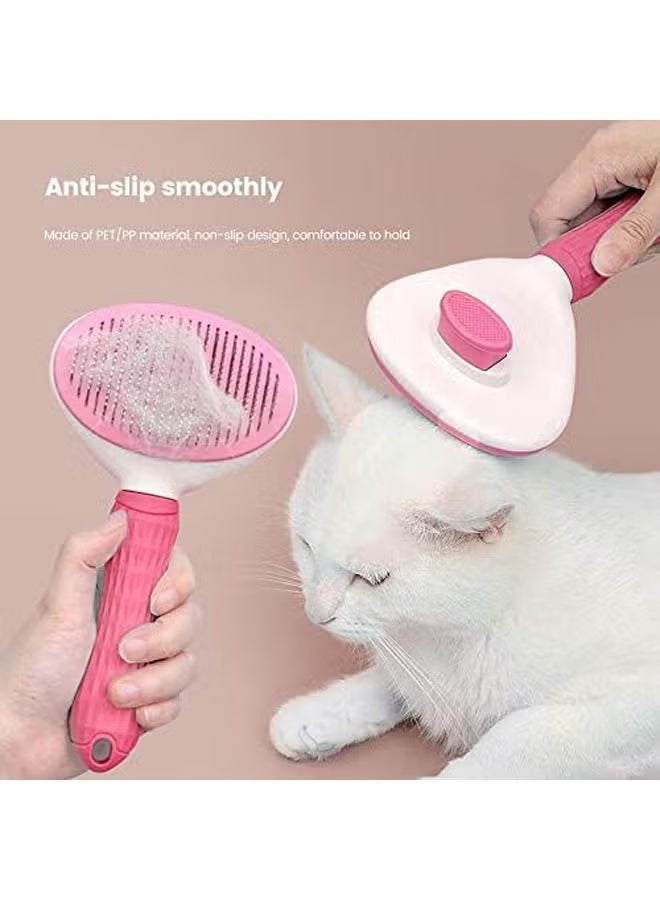 مشط فرشاة التنظيف الذاتي للكلاب والقطط - Image 5