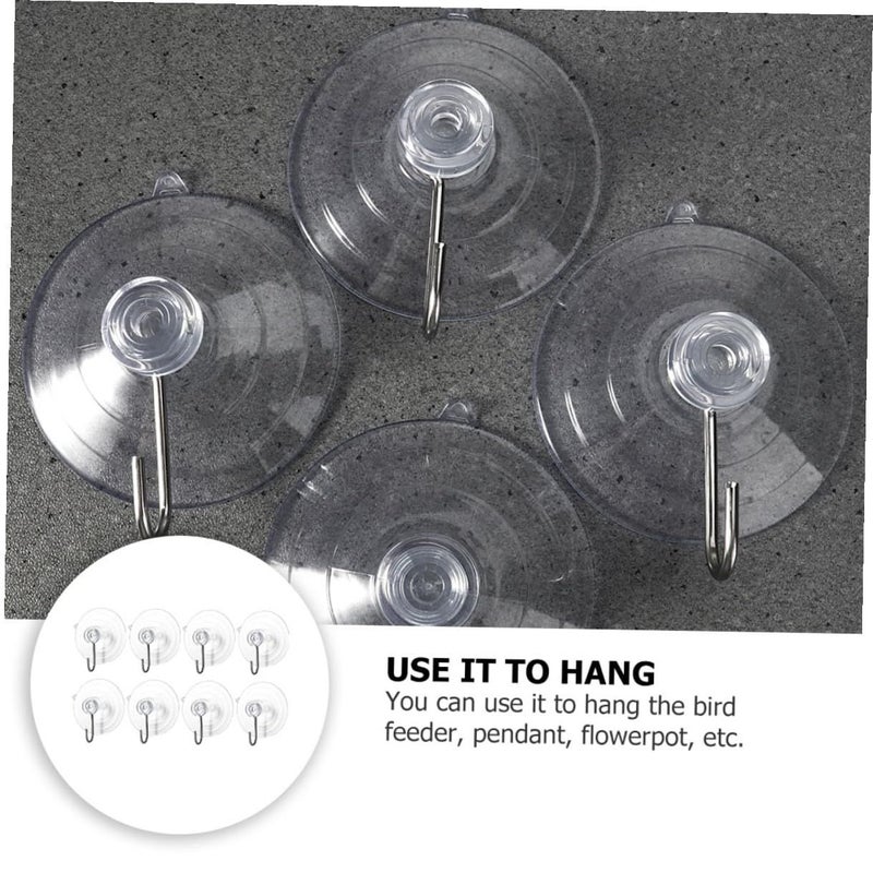 10pcs PVC Suction Cup Hooks Multipurpose Home Storage for Kitchen Bathroom Window - Image 4