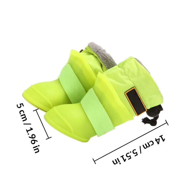 4 Pcs Pet Rainshoes Silicone Pet Shoes Anti- Rain Shoes - Image 2