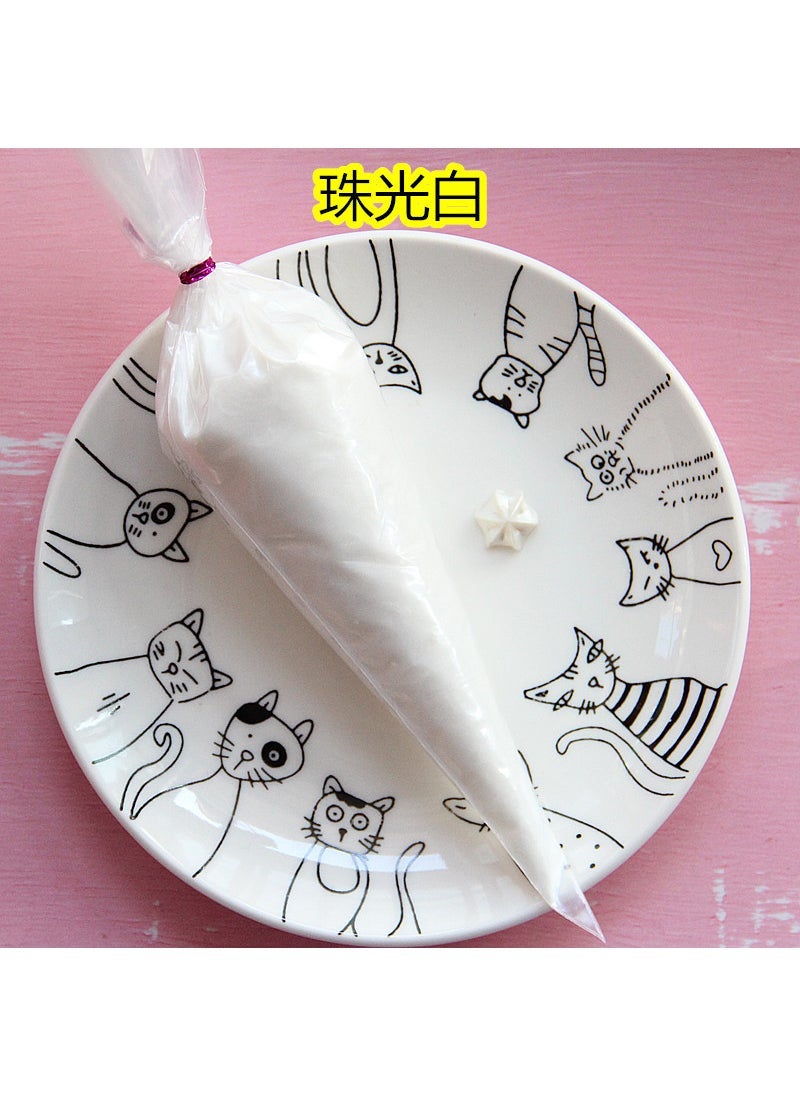 Arabest 100g bag pearlescent glue simulation pearlescent cream mobile phone shell material special glue Pearl White 
