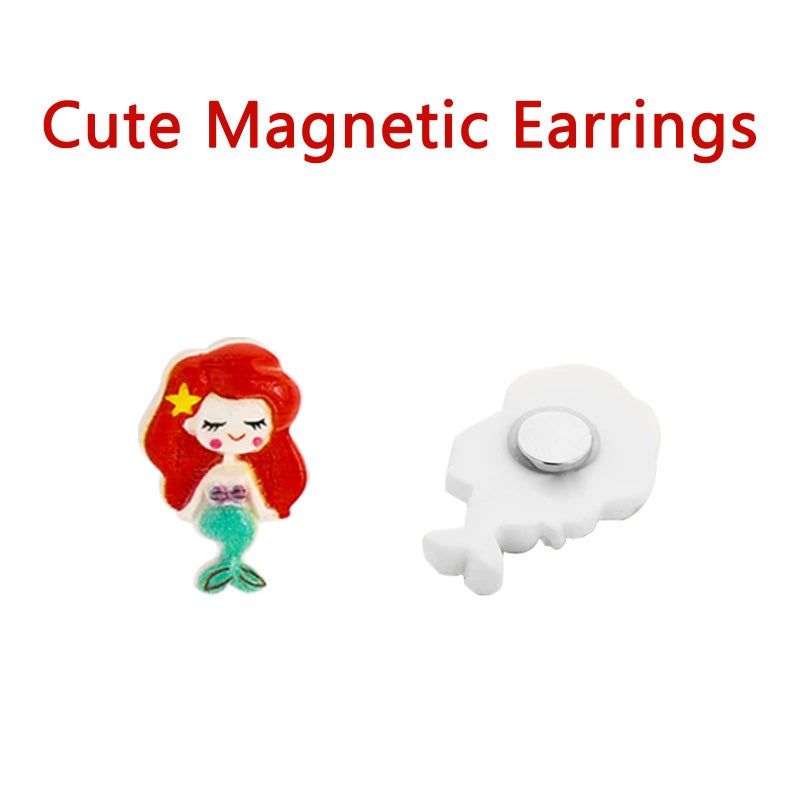 NEWITIN 30 Pairs Magnetic Stud Earrings for Girls Clip on Earrings Hypoallergenic Earrings Non Piercing Girls Earrings Cute Magnetic Earrings for Kids Women - Image 2