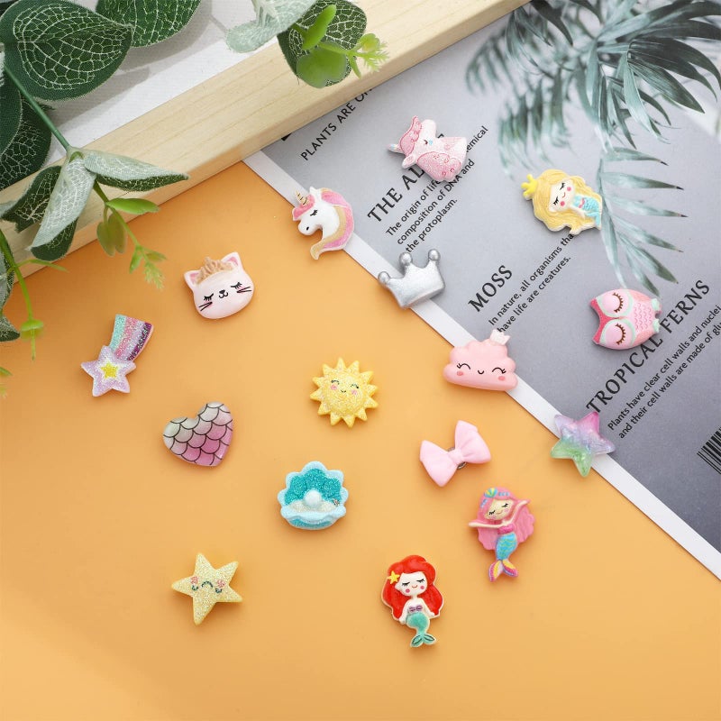 NEWITIN 30 Pairs Magnetic Stud Earrings for Girls Clip on Earrings Hypoallergenic Earrings Non Piercing Girls Earrings Cute Magnetic Earrings for Kids Women - Image 4
