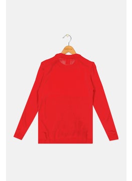 Liverpool Kids Boy Graphic Print Sweater, Red  - Image 2