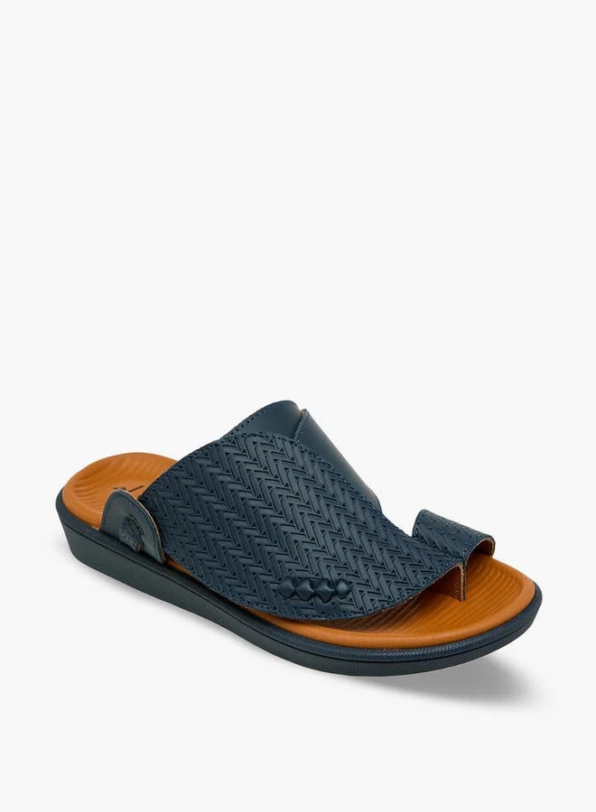 الواحة Boys Toe Loop Detail Leather Arabic Sandals Ramadan Collection