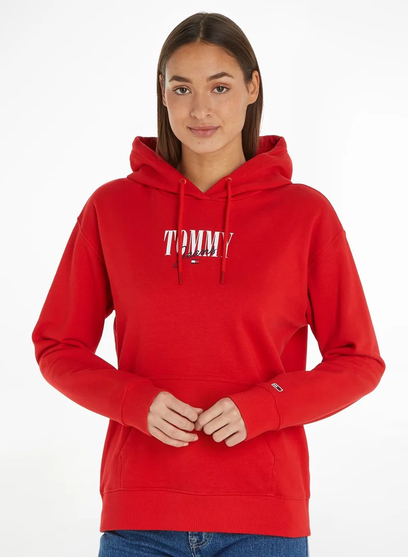 TOMMY JEANS Logo Knitted Hoodie