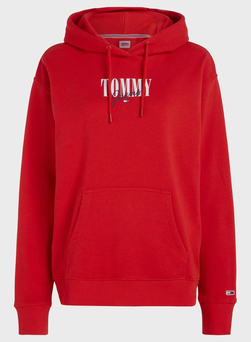 TOMMY JEANS Logo Knitted Hoodie