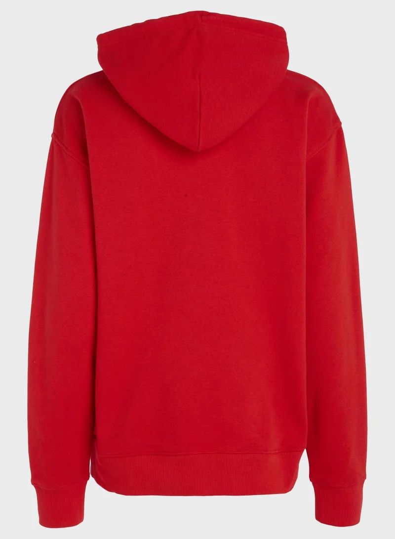 TOMMY JEANS Logo Knitted Hoodie