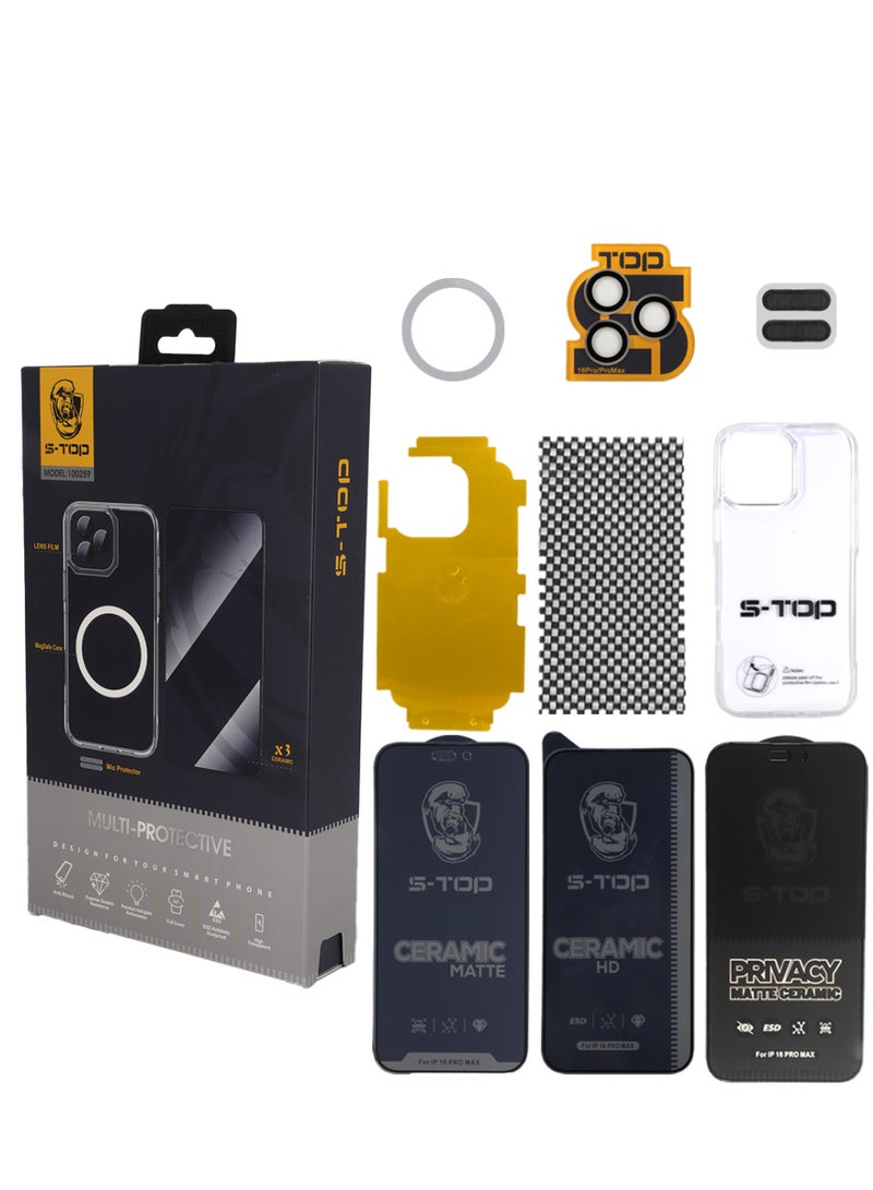 S-TOP multi protective package for i phone 16 pro max - Image 1