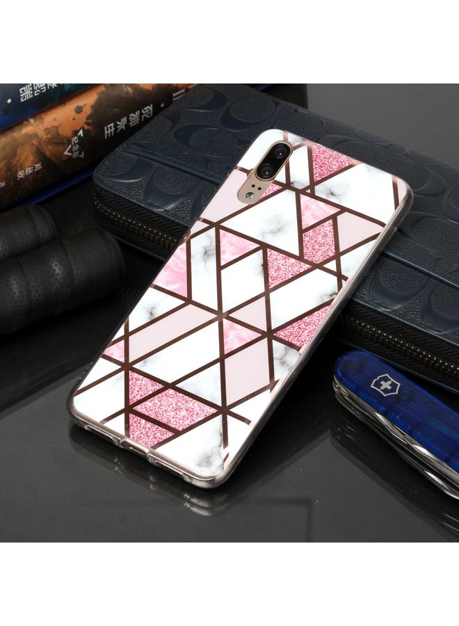 اس-توب جراب لهاتف Huawei P20 بتصميم رخامي ناعم من مادة TPU - Image 5