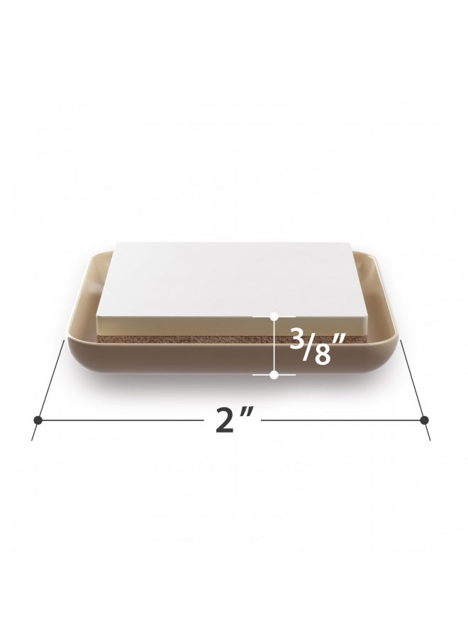 X-Protector X-PROTECTOR Chair Sliders 24 pcs 2" Furniture Sliders for Carpet Self-Adhesive Furniture Moving Pads Premium Chair Leg Floor Protectors Slide Effortlessly with Chair Pads & Protect Floors!  - Image 2
