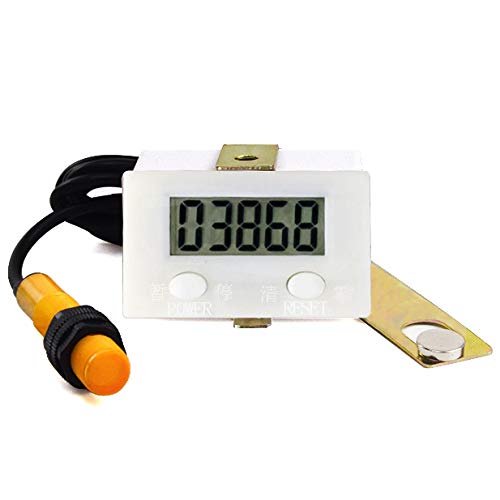 DIGITEN LCD Digital 0-99999 Counter 5 Digit Plus UP Gauge + Proximity Switch Sensor with Magnetic - Image 1
