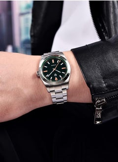 PAGANI DESIGN Men's Watches, Stainless Steel Mechanical Frame, Imported NH35 Movement, 39.7MM Silver-Black Dial, Stainless Steel Strap, Fashion Business PD1733  - Image 3