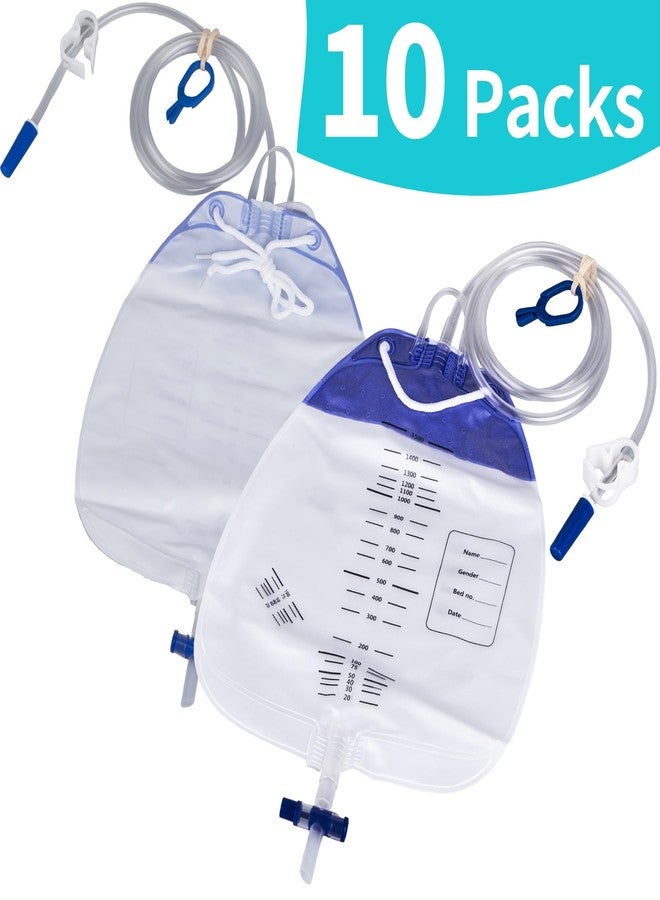 10 Packs Drainage Bags 1500mL with Anti-Reflux, Leak Proof Urinary Drainage Bag - Urine Collection Bag with 48" Drainage Tube, Medical Drain Bags, Urinary Bags for Home and Hospitals Health Aids - Image 5