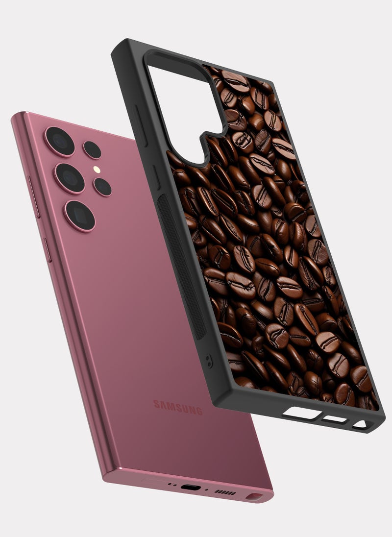 بكسلات كفر سامسونج جالكسي اس 22 الترا حبوب القهوة بني - Image 2