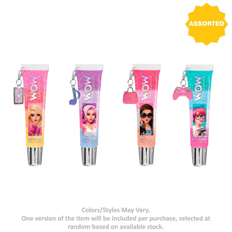 WOW Generation Lip Gloss with Charm (16 ml, Assorted) - Image 1