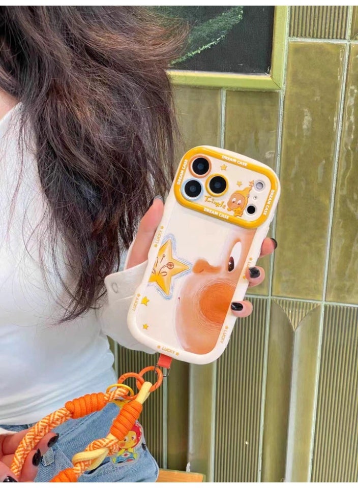 olayks iphone 17 Pro Max Case Cover With Lanyard, Cartoon Characters, Cute Star Doll Patterns, Anti Slip Dustproof Anti Drop, Soft Silicone Material, Mobile Accessories,For Women And Girl - Image 5