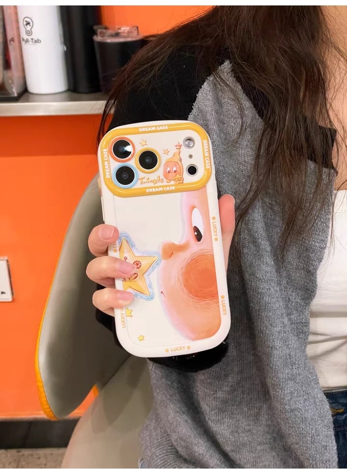 olayks iphone 17 Pro Max Case Cover With Lanyard, Cartoon Characters, Cute Star Doll Patterns, Anti Slip Dustproof Anti Drop, Soft Silicone Material, Mobile Accessories,For Women And Girl - Image 2