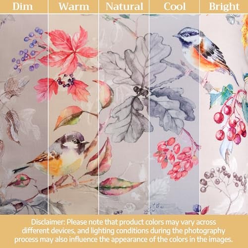 Maison d' Hermine Curtains for Living Room 100% Cotton 96 inch Length One Panel Light Filtering Curtains for Bedroom Windows with Rod and Loop Pockets Drapes (Equinoxe Multicolor, 50" W x 96" L) - Image 5