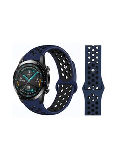 PROMASS Stylish Replacement Band For Huawei Watch GT/GT 2 46mm Midnight Blue Black 