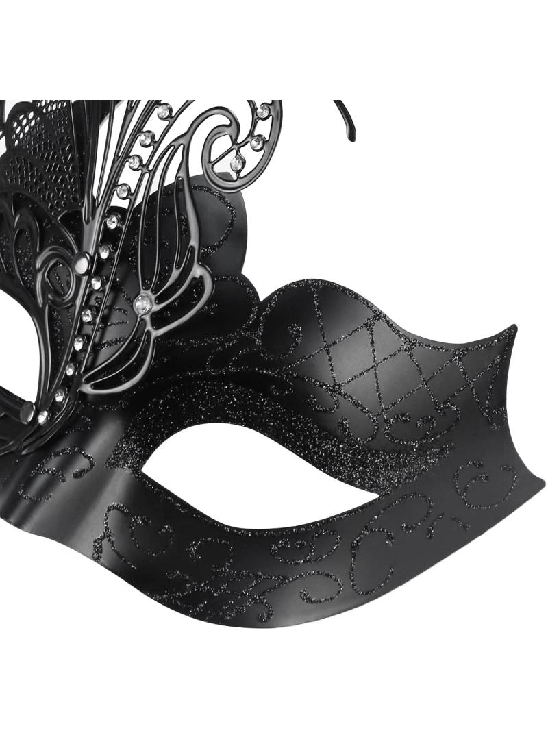 general Mysterious Venetian Couple Mask Butterfly Lady Masquerade Party Mask Evening Prom Ball Mask Bar Costumes Accessory - Image 4