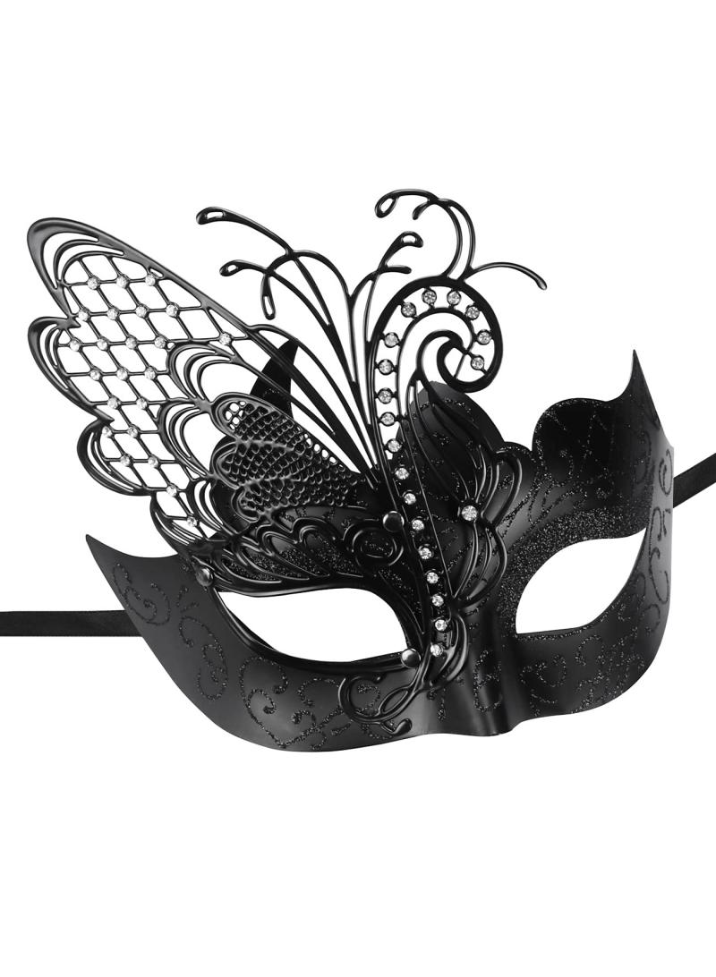 general Mysterious Venetian Couple Mask Butterfly Lady Masquerade Party Mask Evening Prom Ball Mask Bar Costumes Accessory - Image 5