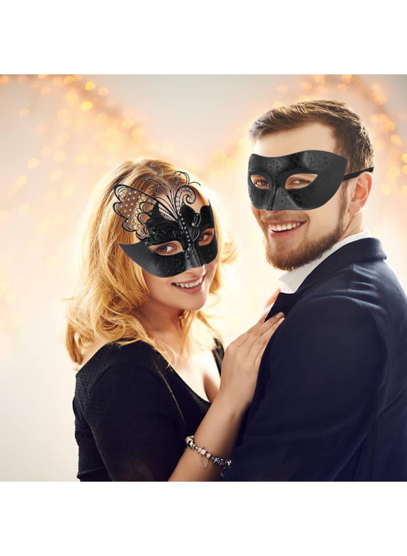 general Mysterious Venetian Couple Mask Butterfly Lady Masquerade Party Mask Evening Prom Ball Mask Bar Costumes Accessory - Image 3