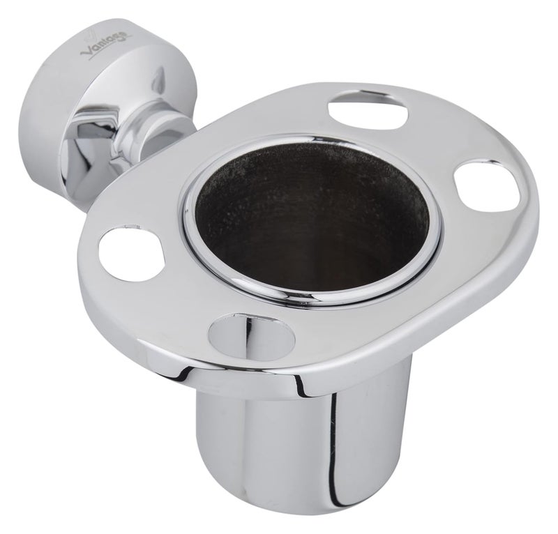 Vantage VCO18002 Tumbler Wall Mount 100 Brass Holder With Corrosion Resistant Design For Bathroom Kitchen Other Settings - Image 2