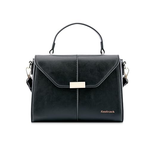 Fastrack Structured Satchel | Faux-Leather Women's Handbags | Satchel for Casual Carry - Image 1