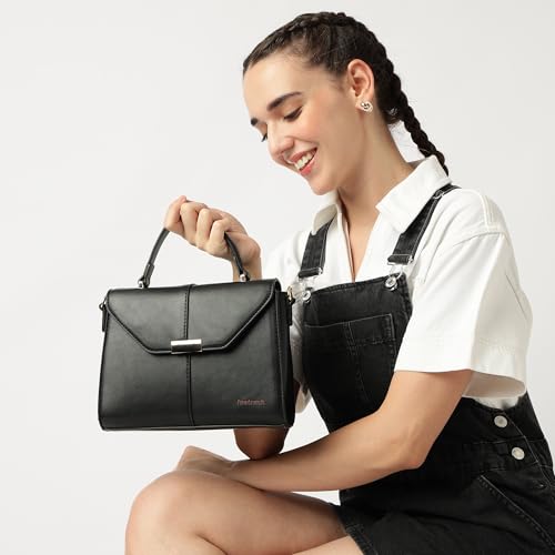 Fastrack Structured Satchel | Faux-Leather Women's Handbags | Satchel for Casual Carry - Image 2