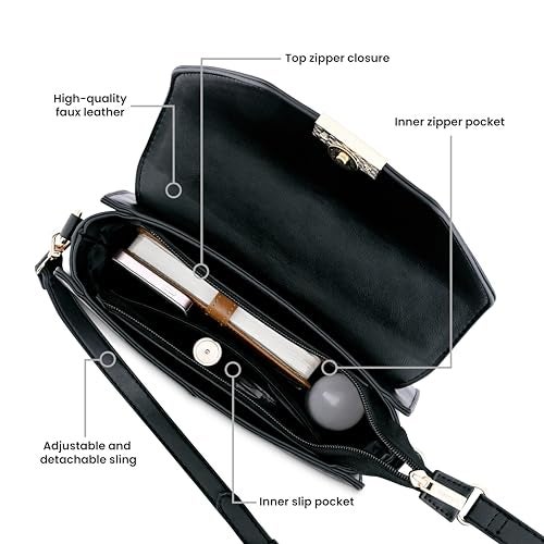 Fastrack Structured Satchel | Faux-Leather Women's Handbags | Satchel for Casual Carry - Image 5