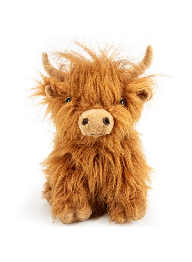 Homily Highland Cow Stuffed Animal Toy - Brown Stuffed Animal Highland Cow Gift for Girls and Kids - Image 1