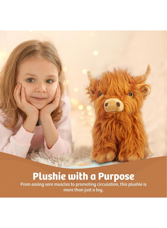 Homily Highland Cow Stuffed Animal Toy - Brown Stuffed Animal Highland Cow Gift for Girls and Kids - Image 4