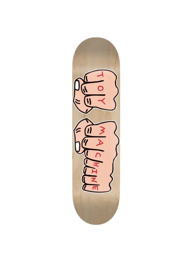 Toy Machine Fists Natural 8.38" x 32.25" Skateboard Deck - Image 1