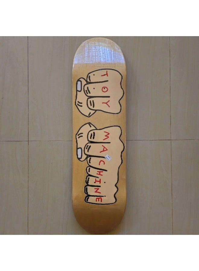 Toy Machine Fists Natural 8.38" x 32.25" Skateboard Deck - Image 2