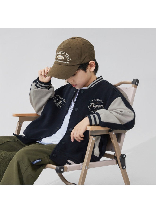 Bumblebee Boys' Autumn Jacket, Kids' Baseball Jacket, Trendy Boys' Windbreaker For Fall And Spring, Outerwear For Big Boys - Image 2