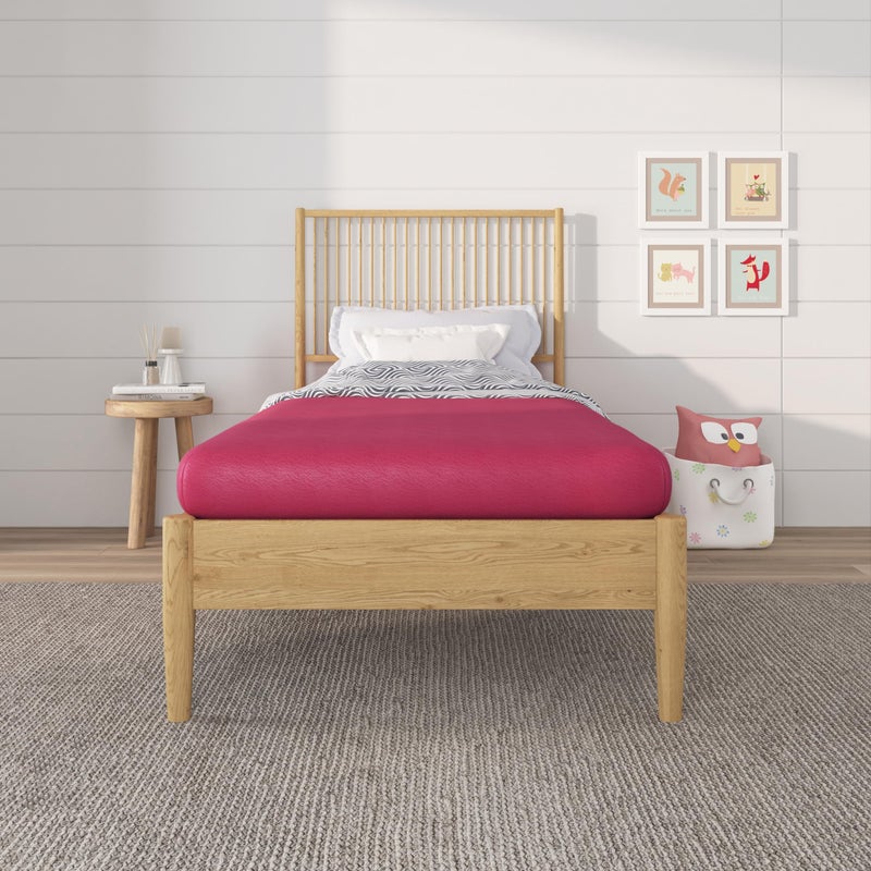 NapQueen 5 Inch Twin Mattress Memory Foam Pink Mattress  Medium Feel  CertiPURUS Certified  Twin Bed Mattress in a Box Breathable Soft Fabric Cover