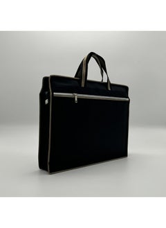 Office Satchel Document Bag Briefcase Men's Large Capacity Zipper Multi-layer InFormation Bag Conference Bag Handbag Wholesale-Color:Black-Size:Other Sizes