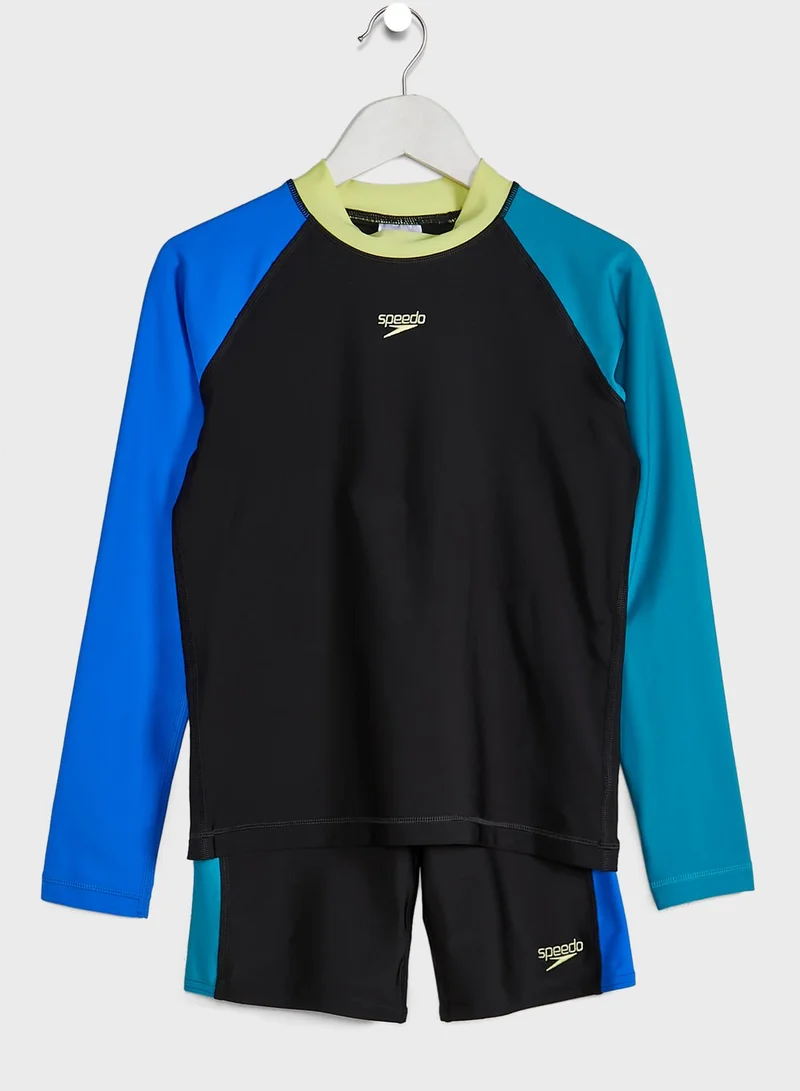 speedo Youth Colour Block Swim Set