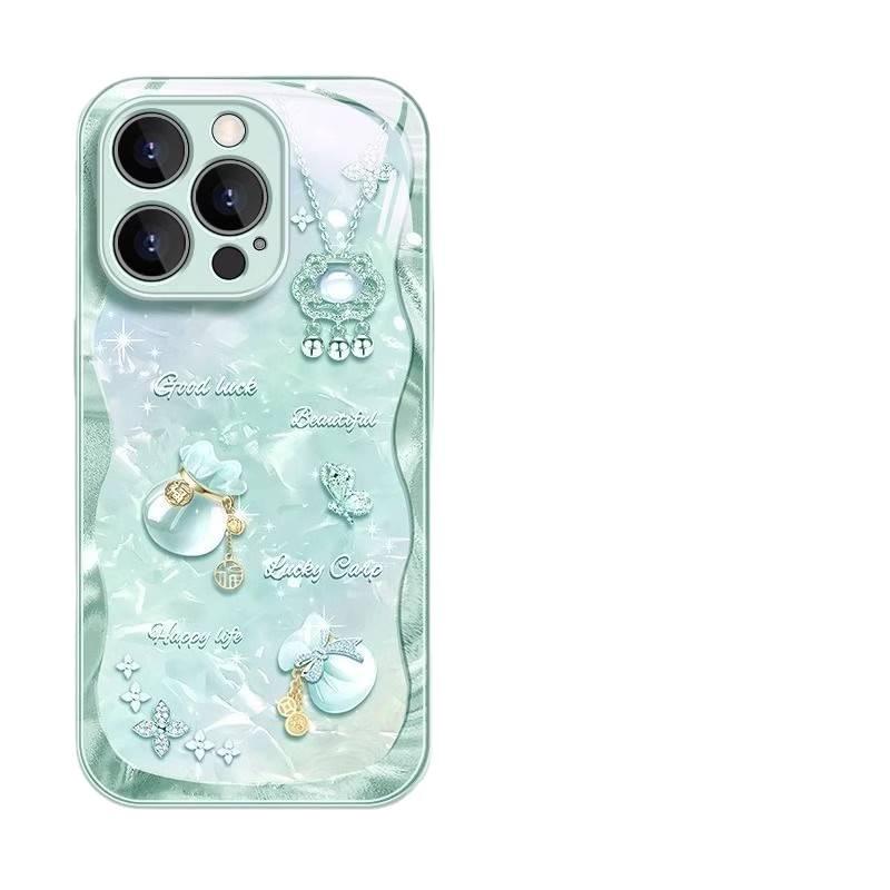 MS غطاء واقي، مقاوم للصدمات لـ Redmi Note 13 Pro، Glass، Fortune Bag، حماية من السقوط باللون الأحمر - Image 5