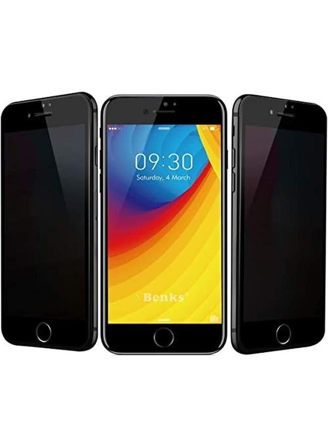 إيروريكس واقي شاشة الخصوصية لهاتف آيفون Se 2020، آيفون 8، آيفون 7، زجاج مقوى، طبقة واقية مضادة للتجسس مع تغطية كاملة ثلاثية الأبعاد منحنية - Image 3